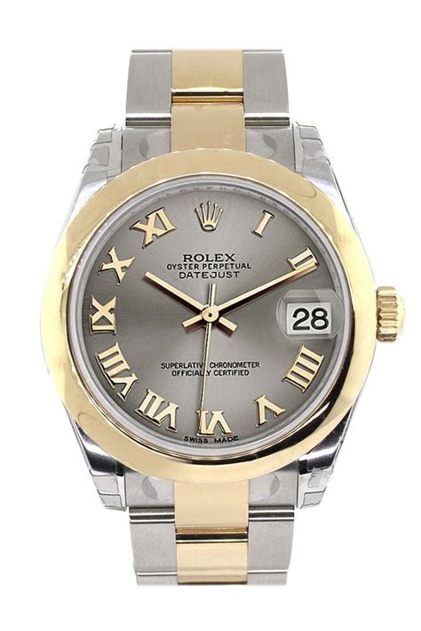 Rolex Datejust 31 Silver Roman Dial, Steel & Gold, 178243